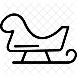 256x256 Sledge Icon Of Line Style