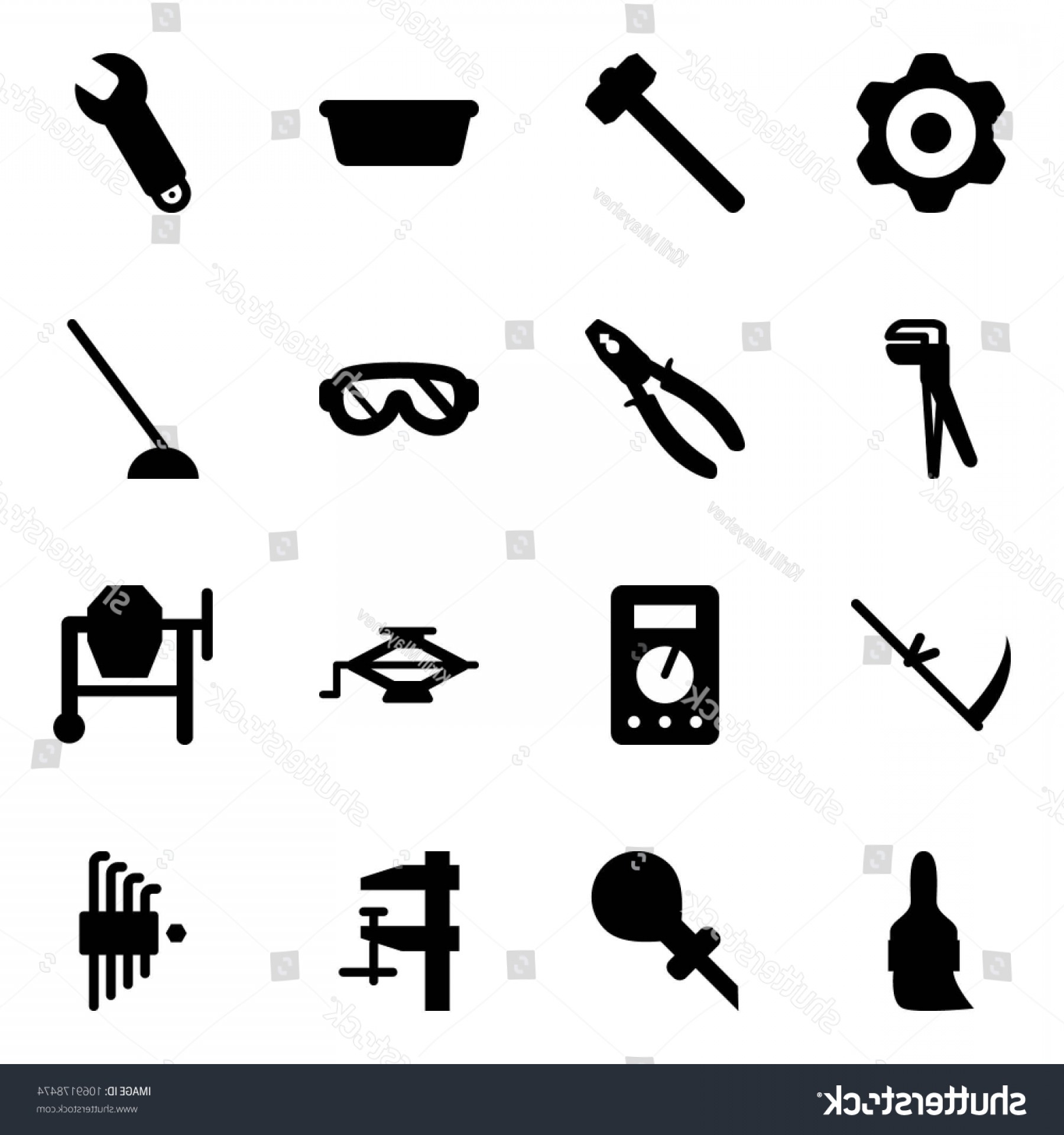 1800x1920 Solid Vector Icon Set Gear Sledgehammer Soidergi