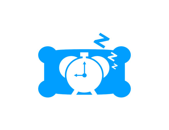 580x446 Clock Sleep Icon Logo Graphic