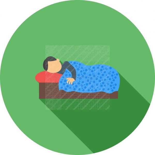 600x600 Sleeping Flat Shadowed Icon