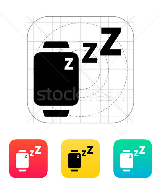 514x600 Sleep Mode In Smart Watches Icon Vector Illustration Vector
