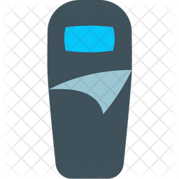 256x256 Sleeping Bag Icon Of Flat Style