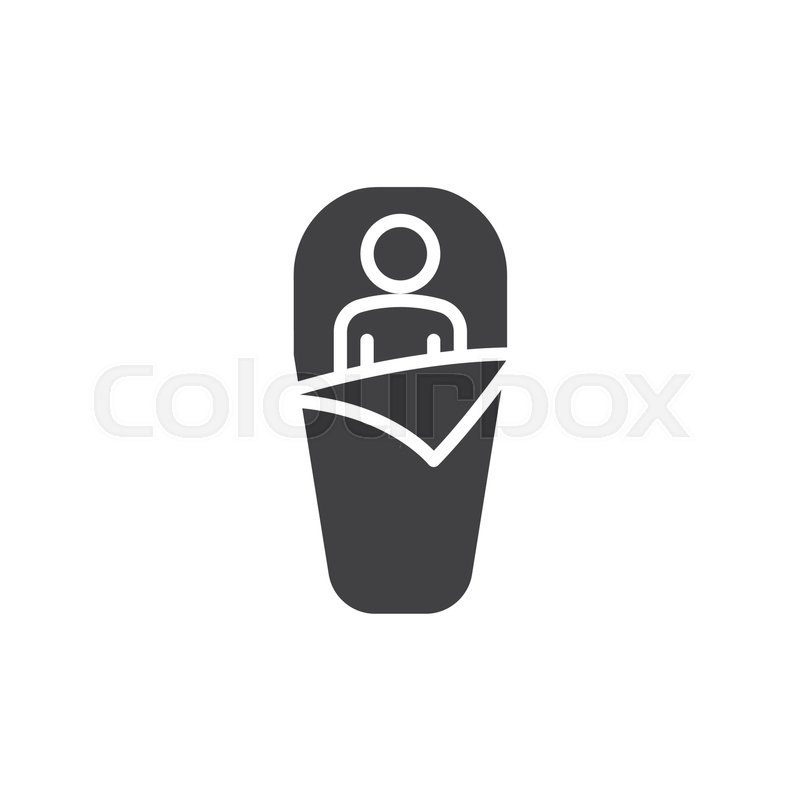 800x800 Sleeping Bag Icon Vector, Filled Flat Stock Vector Colourbox
