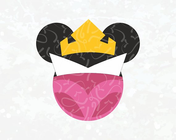 570x453 Princess Sleeping Beauty Mickey Mouse Ears Head Face Decal