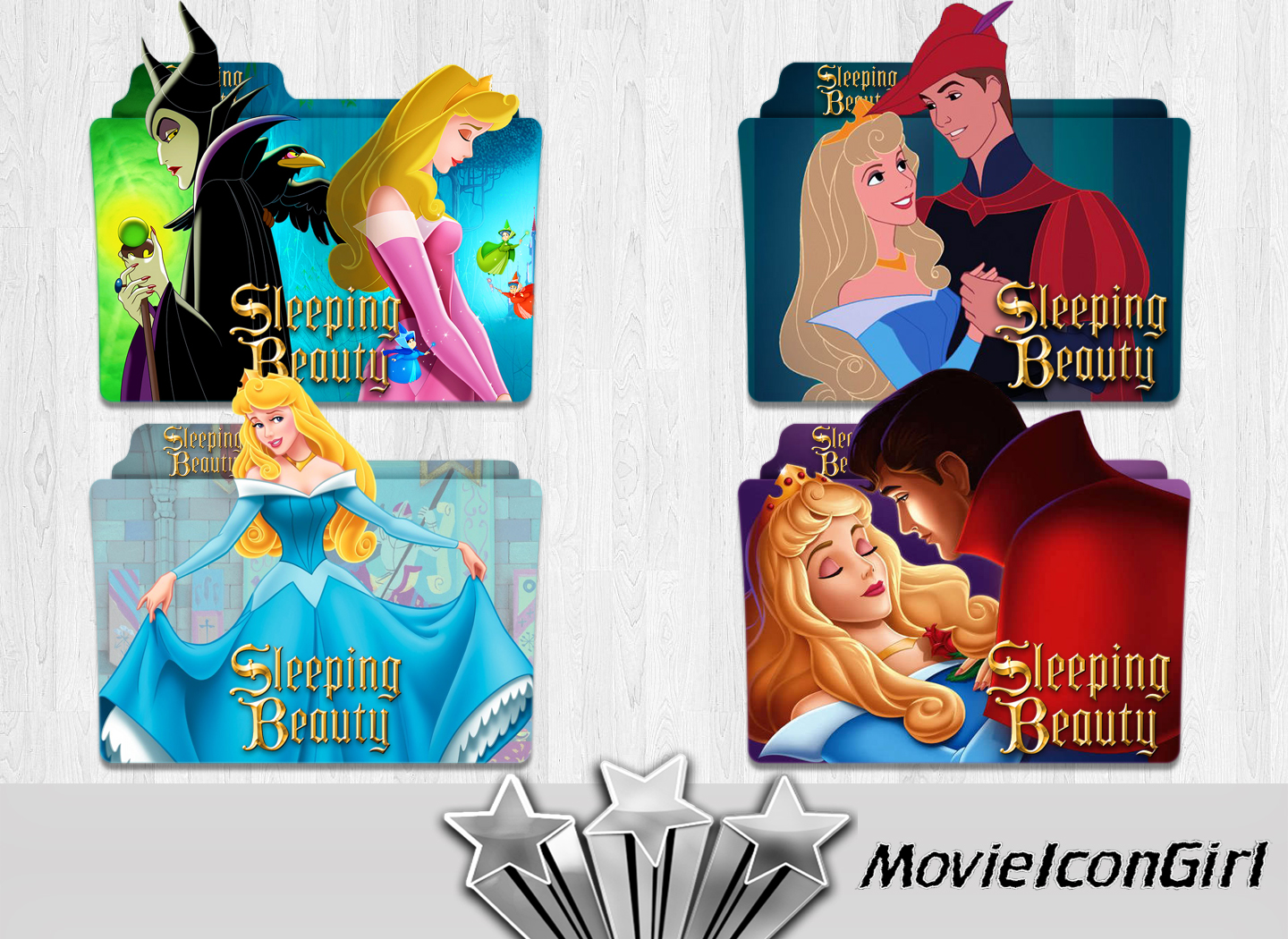 1440x1050 Sleeping Beauty Folder Icon Pack