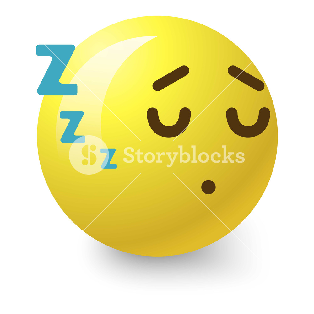 1000x1000 Sleepy Smiley Icon Cartoon Illustration Of Sleepy Smiley Icon