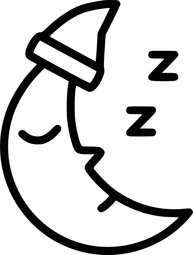 744x980 Night Sleepy Time Moon Png Icon Free Download