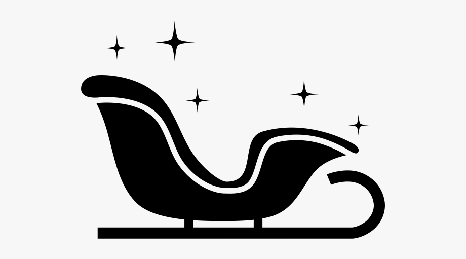 920x511 Santa's Sleigh Rubber Stamp