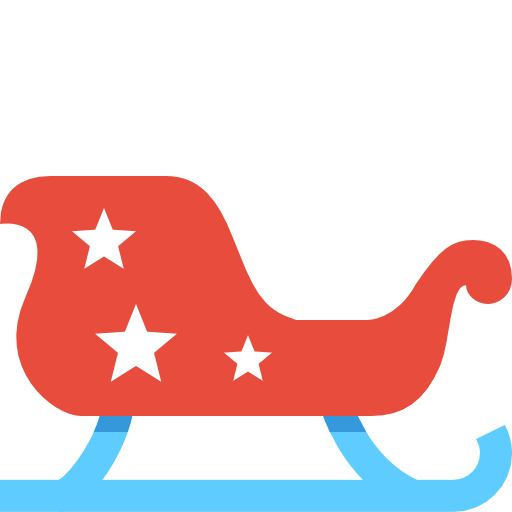 512x512 Simple Christmas Sleigh Icon, Png Clipart Image