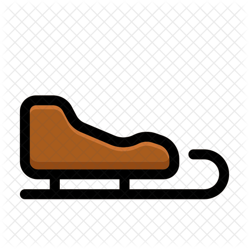 512x512 Sleigh Icon Of Colored Outline Style