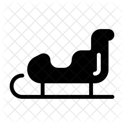 256x256 Sleigh Icon Of Glyph Style