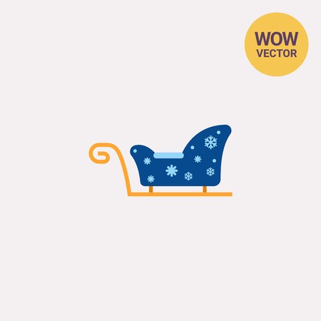 450x450 Genuine Blue Santa Claus Sleigh Icon Royalty Free Vector Graphics