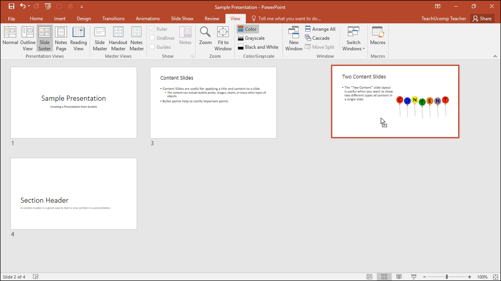 Slide Sorter View In Powerpoint Tutorial 2001x1124 Slide Sorter View In Powerpoint Tutorial