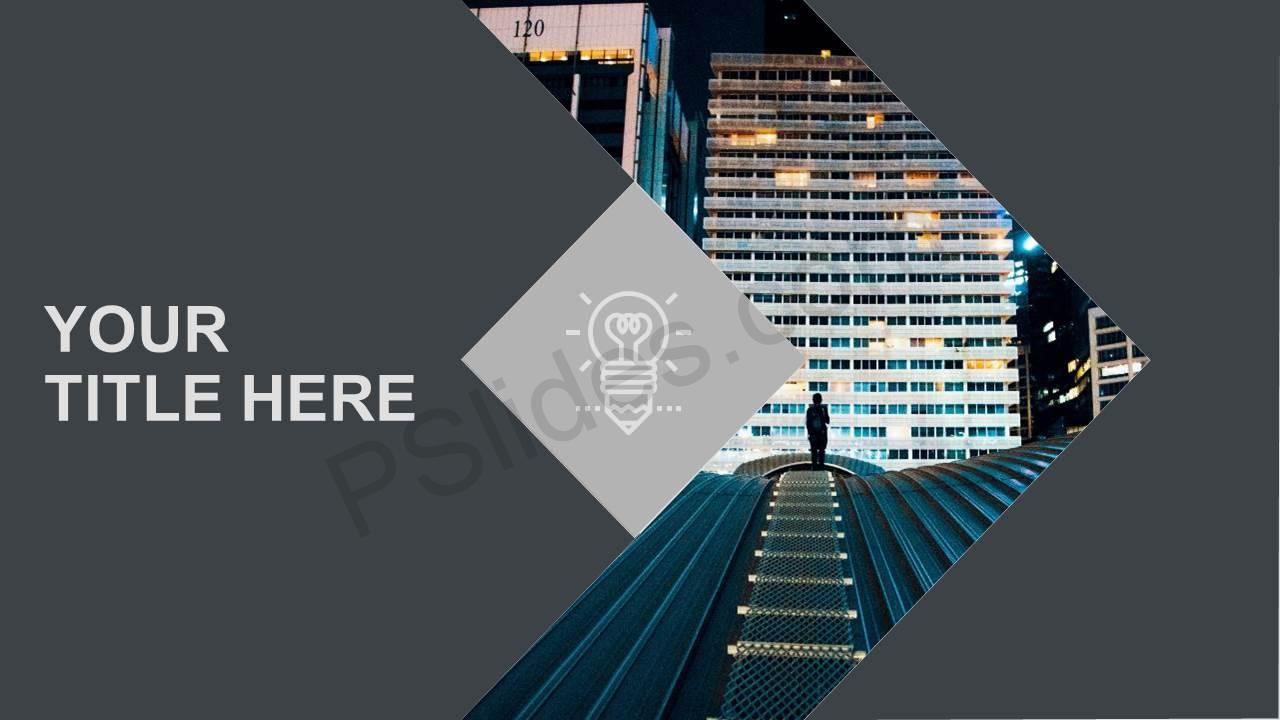 1280x720 Arrow Powerpoint Title Slide With Icon