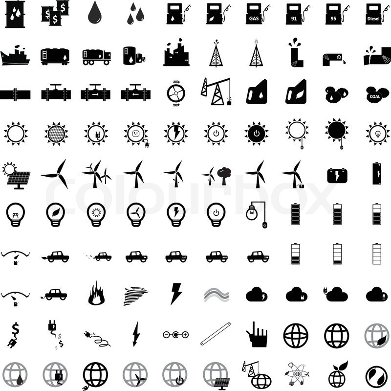 Energy Icons Icons Stock Vector Colourbox 800x799 Energy Icons Icons Stock Vector Colourbox