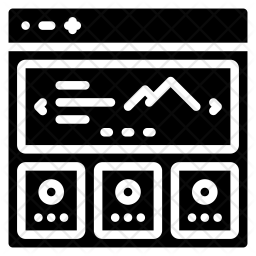 Slideshow Icon Of Glyph Style 256x256 Slideshow Icon Of Glyph Style