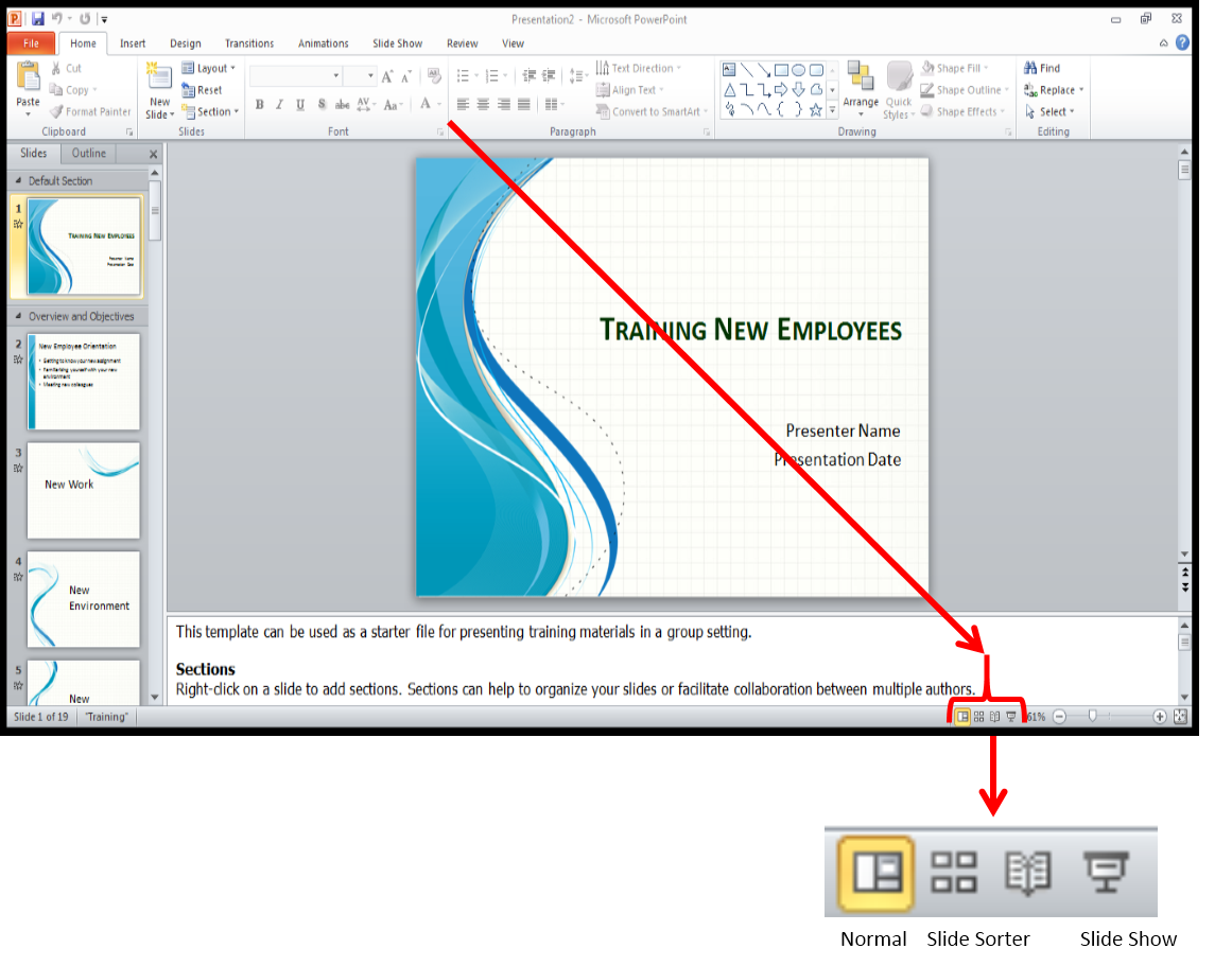 1161x911 Powerpoint Using The Reading View To Deliver A Presentation