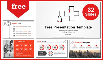436x254 Stethoscope Symbol Medical Google Slides Powerpoint Presentation