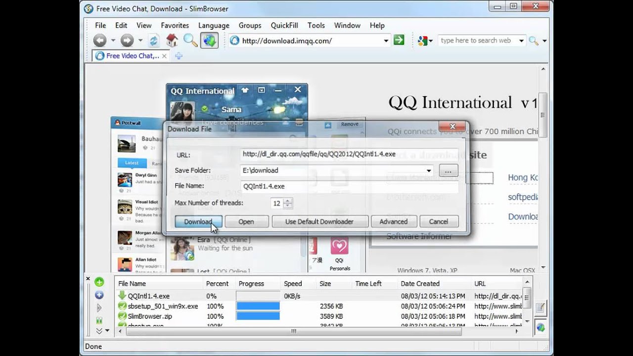 1280x720 Slimbrowser Download Manager