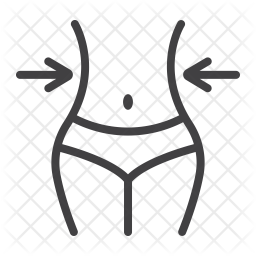 256x256 Slim Body Icon Of Line Style