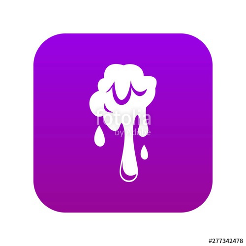 500x500 Dripping Slime Icon Digital Blue For Any Design Isolated On White