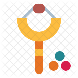 256x256 Slingshot Icon Of Flat Style