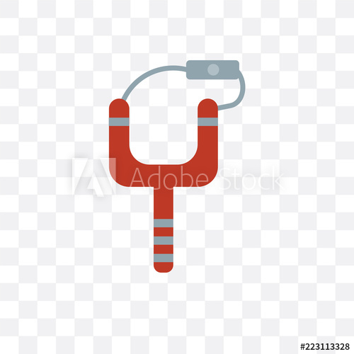 500x500 Slingshot Icon Isolated On Transparent Background Simple
