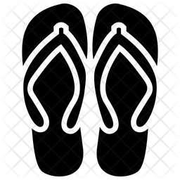 256x256 Slippers Icon Of Glyph Style