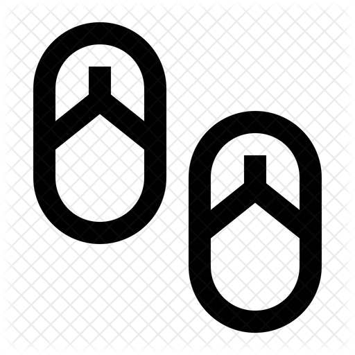 512x512 Slippers Icon Of Line Style