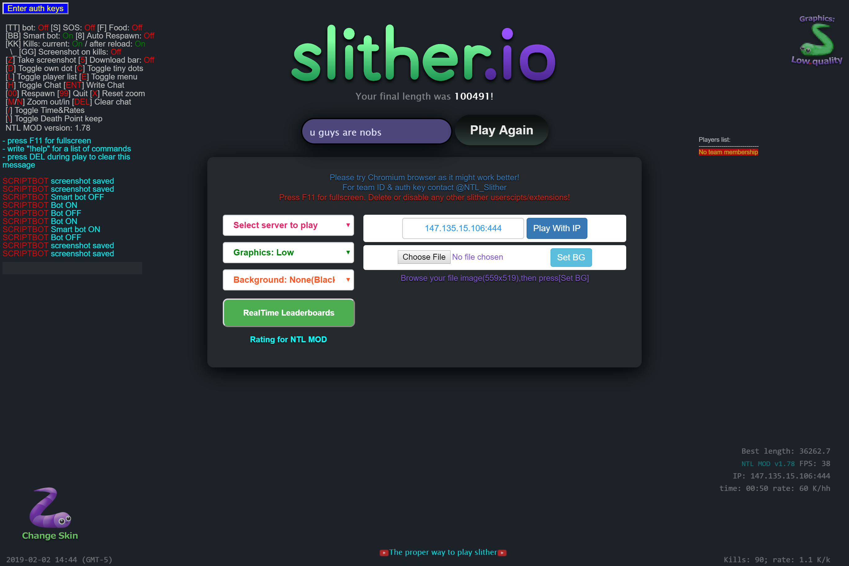 2736x1824 Finally Slitherio