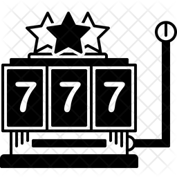 256x256 Slot Machine Icon Of Glyph Style