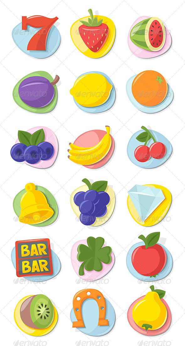 590x1100 Slot Machine Icons