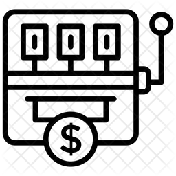 256x256 Slot Machine Icon Of Line Style