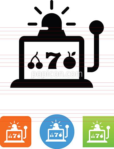 400x524 Vector Slot Machine Icon