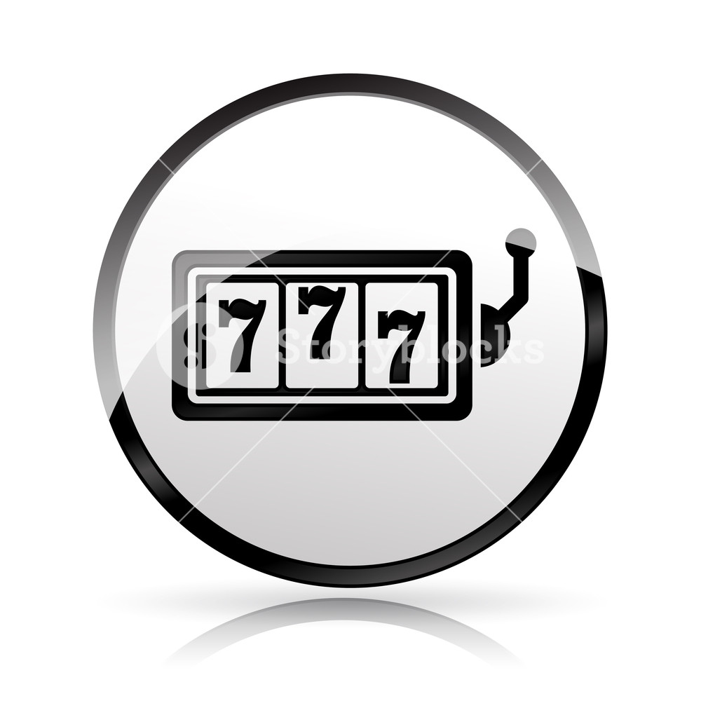 1000x1000 Illustration Of Slot Machine Icon On White Background Royalty Free