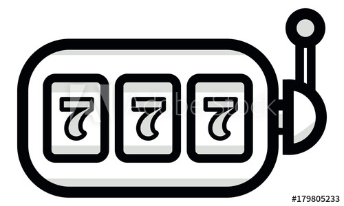 500x300 Lucky Seven On Slot Machine Icon Simple Illustration Of Lucky
