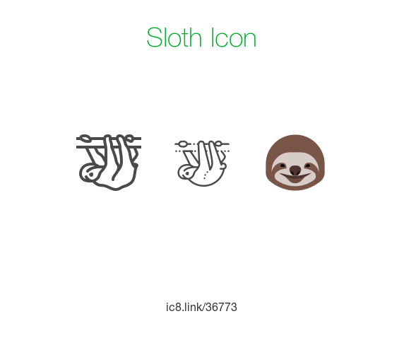572x495 Sloth Icon