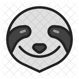 256x256 Sloth Icon Of Colored Outline Style