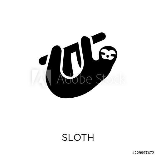 500x500 Sloth Icon Sloth Symbol Design From Animals Collection