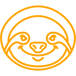 256x256 Free Orange Sloth Icon