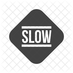 256x256 Slow Icon Of Glyph Style