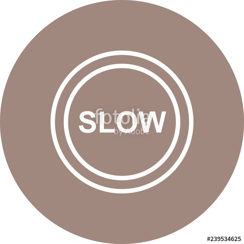 500x500 Vector Slow Icon Stock Image And Royalty Free Vector
