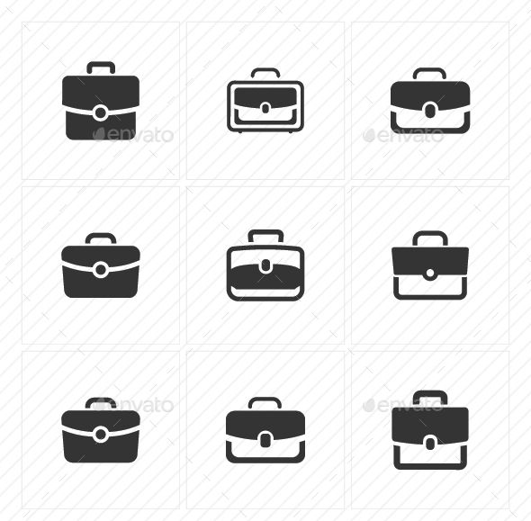 590x579 Office Bag Icons