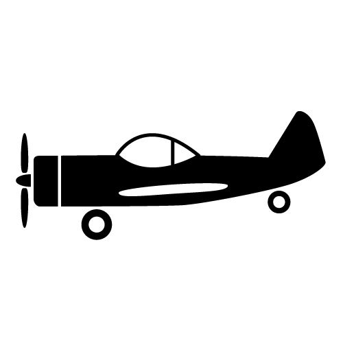 500x500 Airplane Clipart Propeller Plane For Free Download And Use Images
