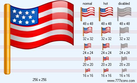 Usa Flag Icon Windows Toolbar Icons 464x280 Usa Flag Icon Windows Toolbar Icons