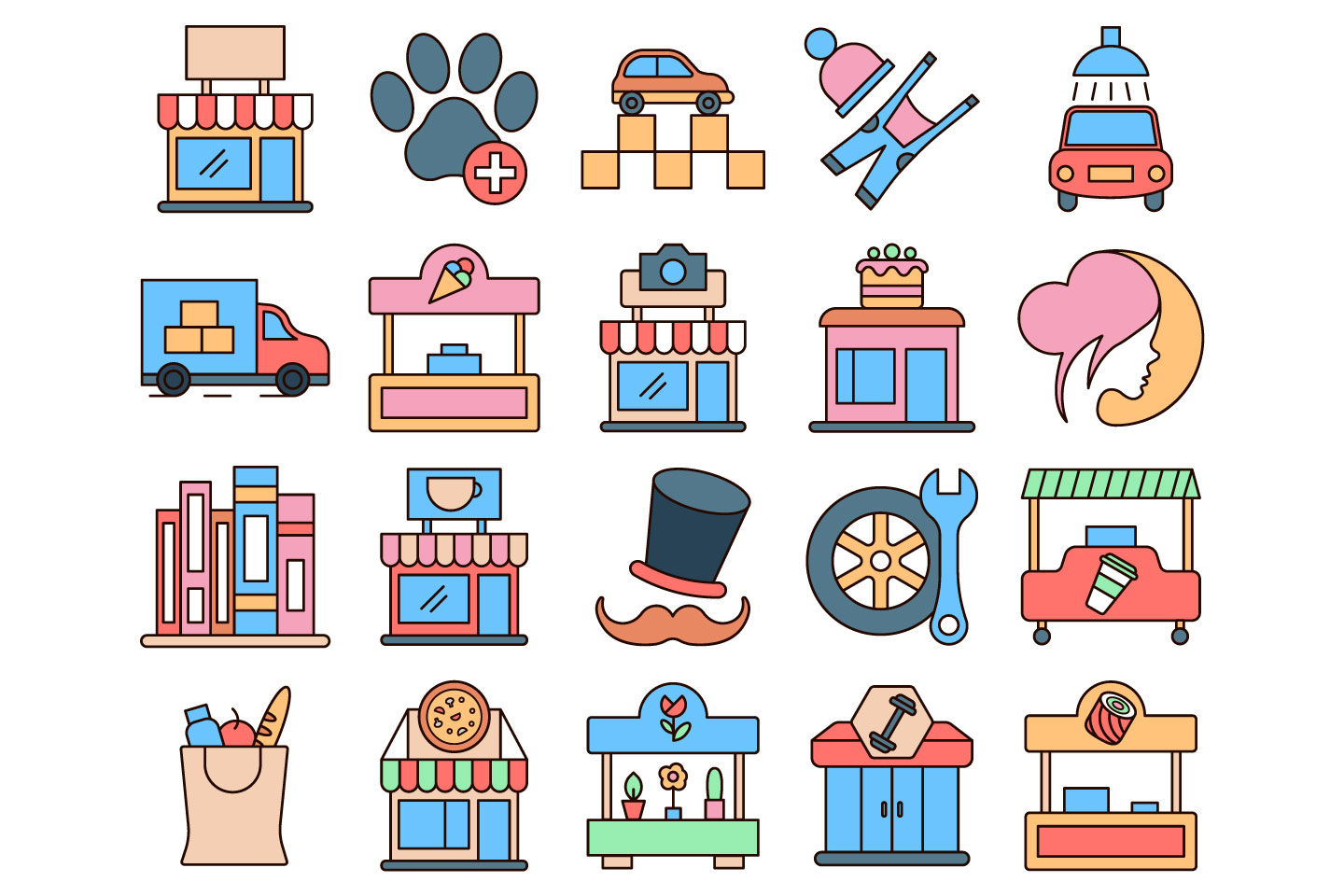 Small Business Vector Free Icon Set 1440x960 Small Business Vector Free Icon Set