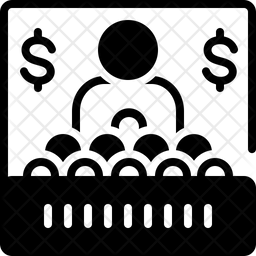 Small Business Icon Of Glyph Style 256x256 Small Business Icon Of Glyph Style