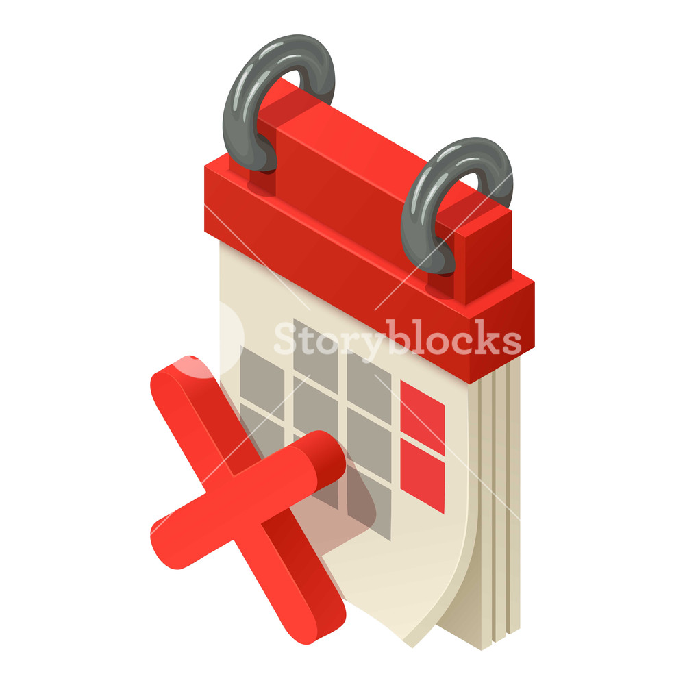 1000x1000 Small Calendar Icon Isometric Illustration Of Small Calendar
