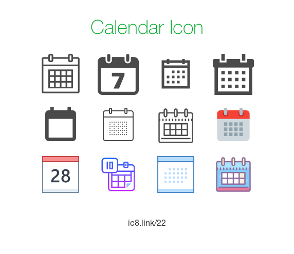 Small Calendar Icon at Vectorified.com | Collection of Small Calendar ...