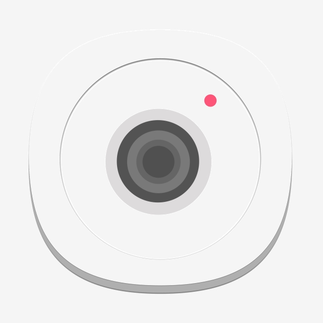 640x640 Camera Icon Design Cartoon, Small Camera, Lens, Electronic Png